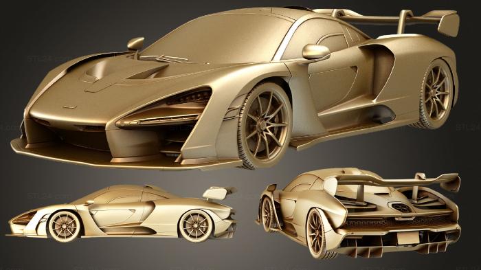 Автомобили и транспорт (Макларен Сенна, CARS_2420) 3D модель для ЧПУ станка